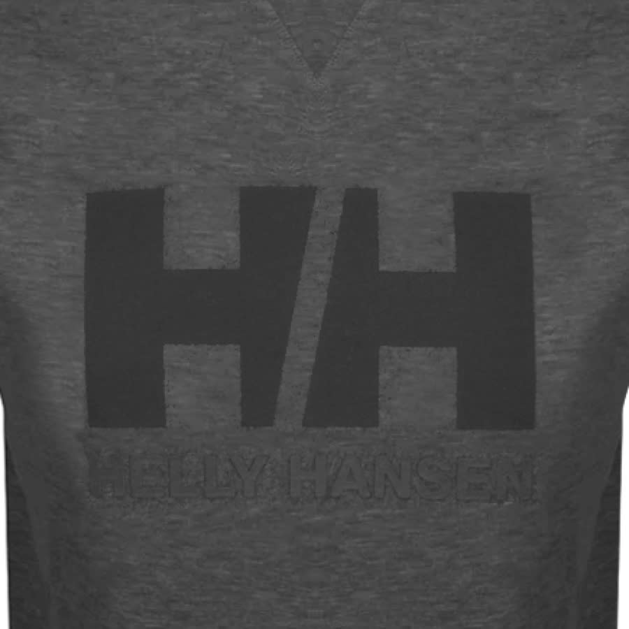 Alternative Image for ProductHelly Hansen Logo Crew Neck Sweatshirt Grey3